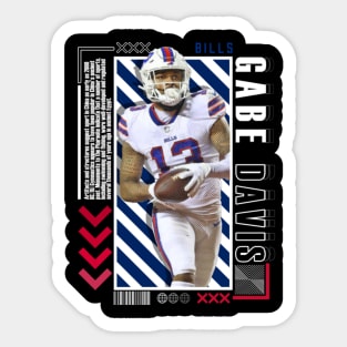 Gabe Davis Paper Poster Version 10 Sticker